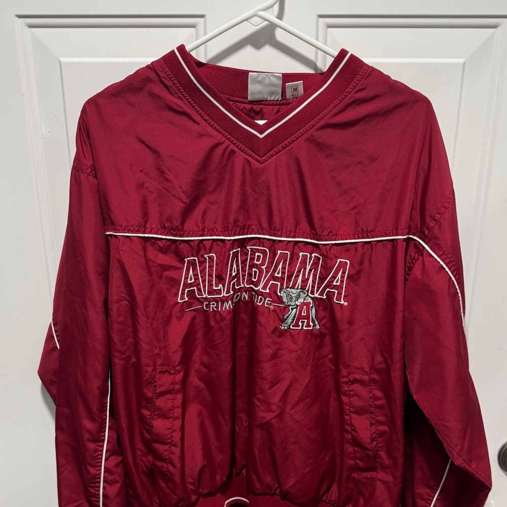 Majestic Crimson Pullover with White Trim